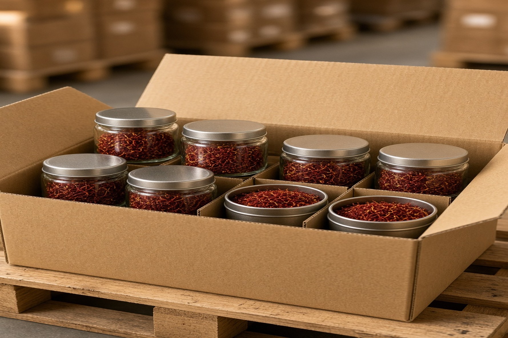 How Should Export Packaging for Iranian Bunch Saffron Differ on Short vs Long Shipping Routes?