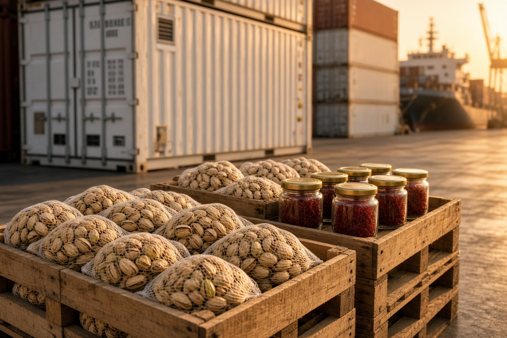 پسته، زعفران و بسته‌بندی صادراتی مواد غذایی ایرانی برای بازار عربستان سعودی
