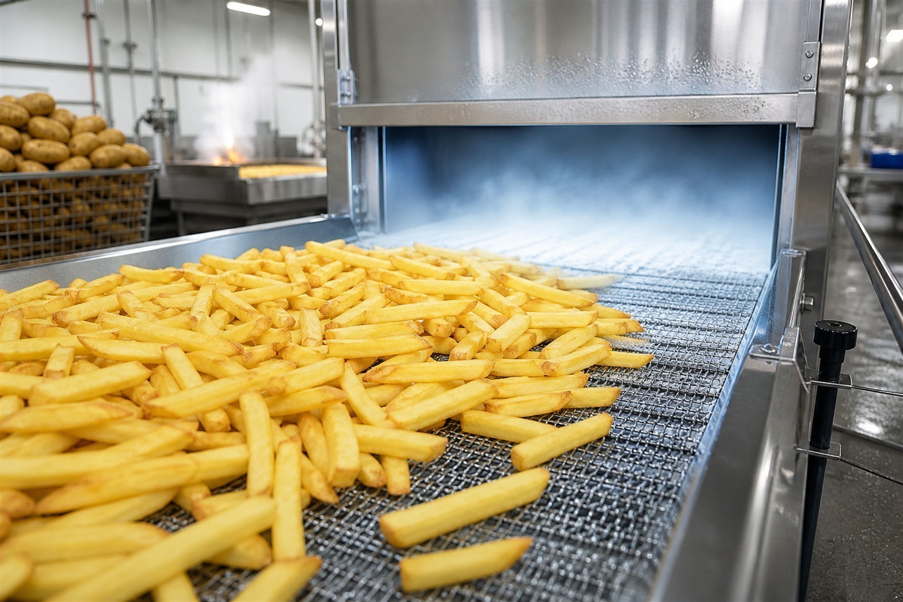 Frozen Par-Fried French Fries Production Line Engineering & Export Markets