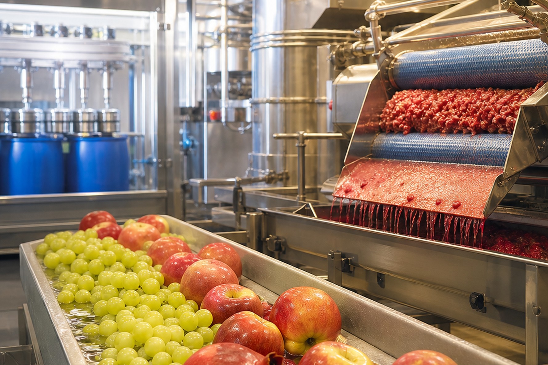 Industrial Fruit Concentrate Production Engineering (Apple, Grape, Pomegranate): From Extraction to Aseptic Packaging