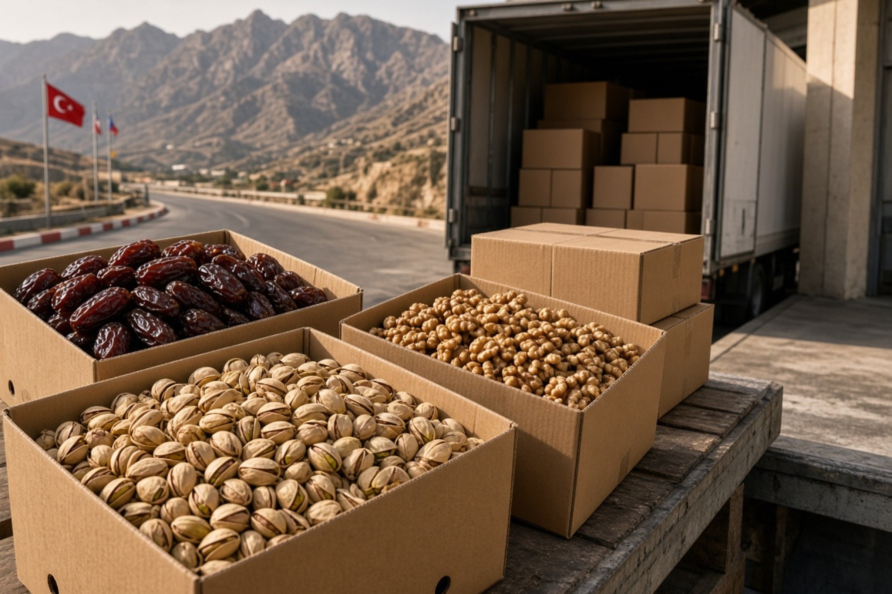 صادرات پسته، خرما و گردو ایران به بازار ترکیه