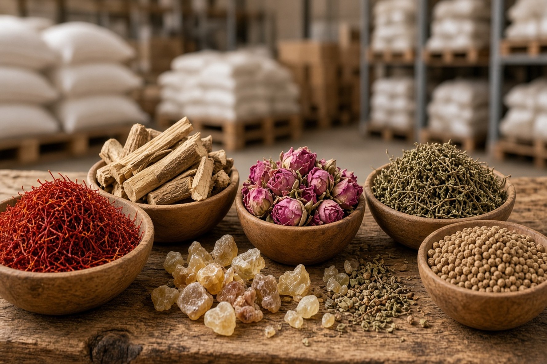 زعفران، شیرین‌بیان، گل محمدی و گیاهان دارویی خشک ایران برای صادرات