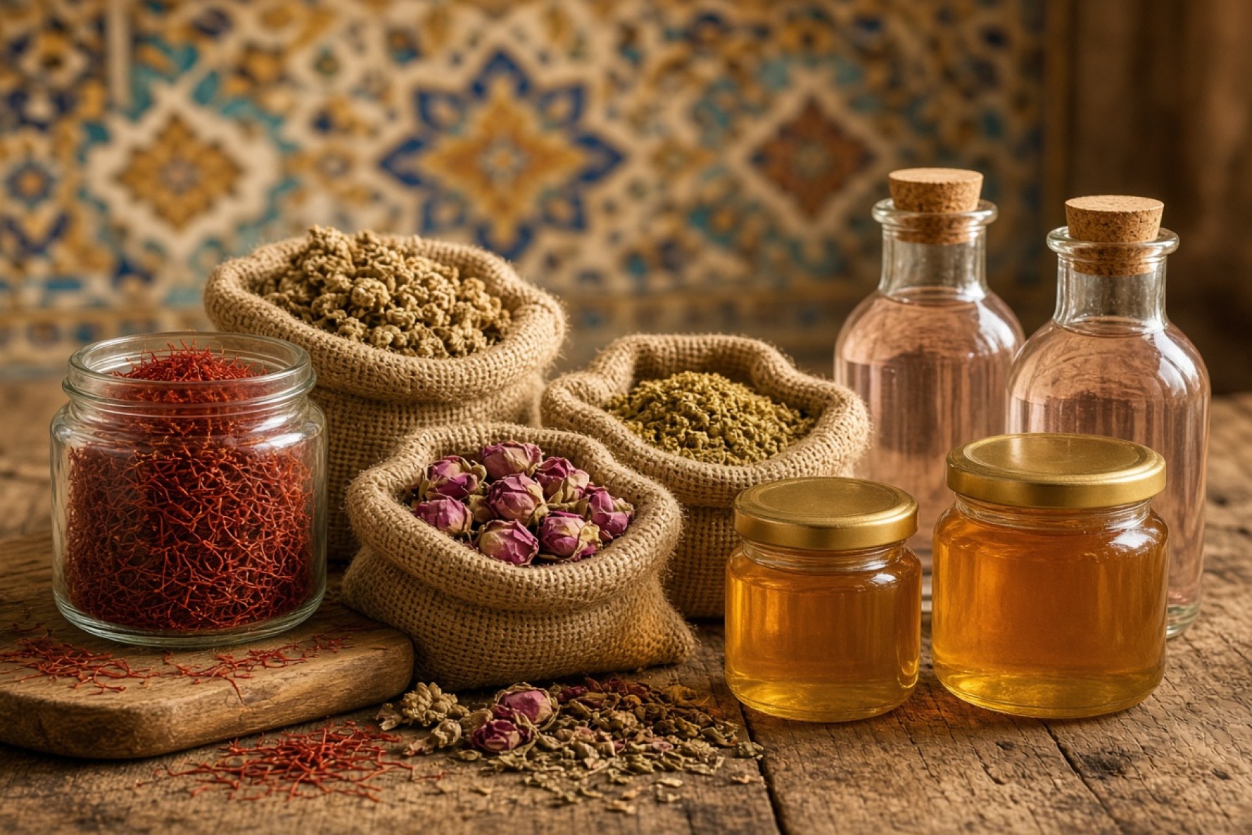 اطلس تحلیلی زعفران، گیاهان دارویی، عرقیات و عسل استان اصفهان