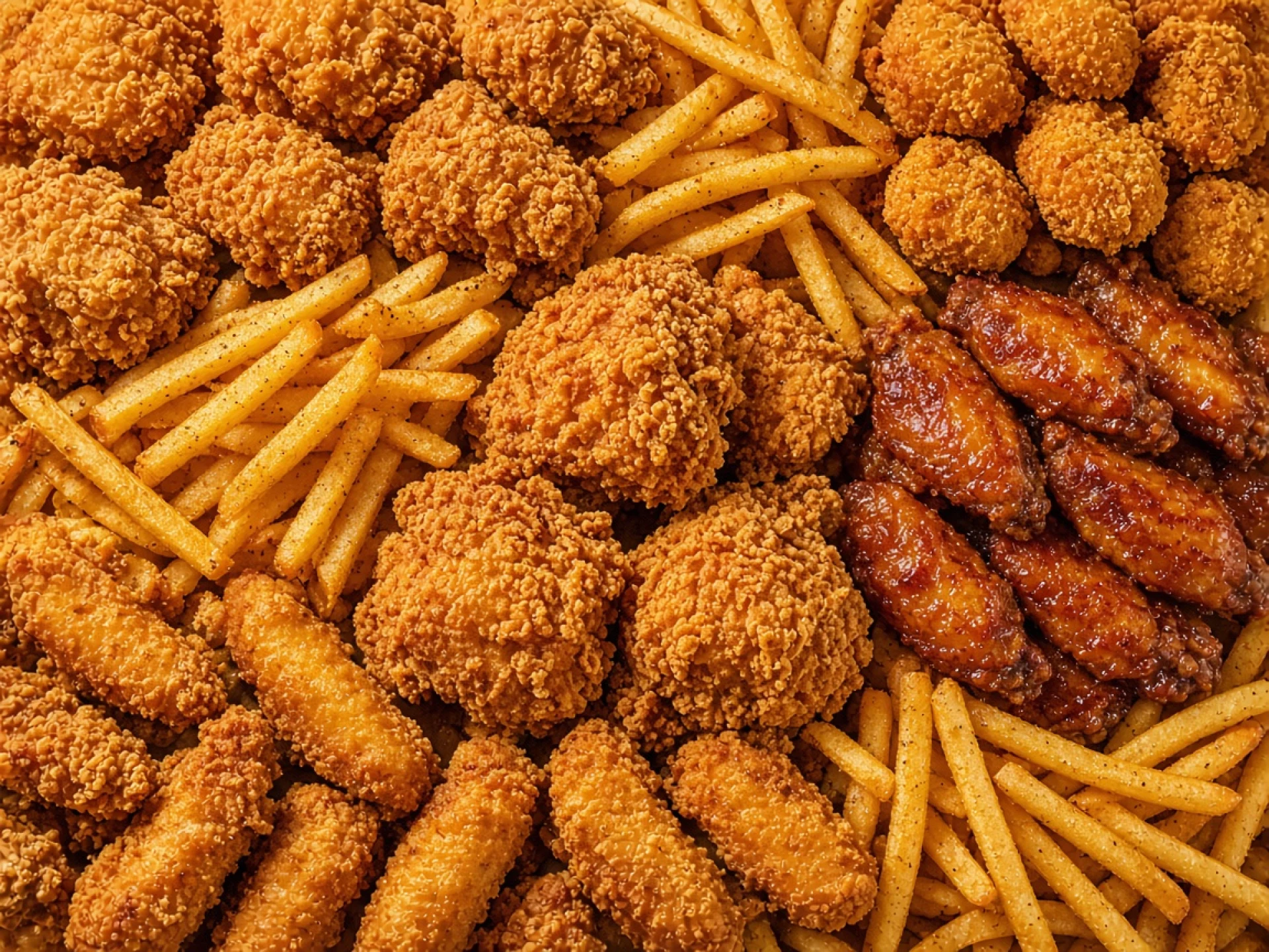 غذاهای سوخاری و کنتاکی