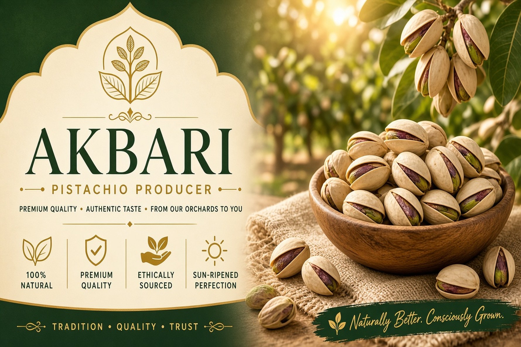 Anar County Akbari Pistachio Producers & Exporters | Iranco