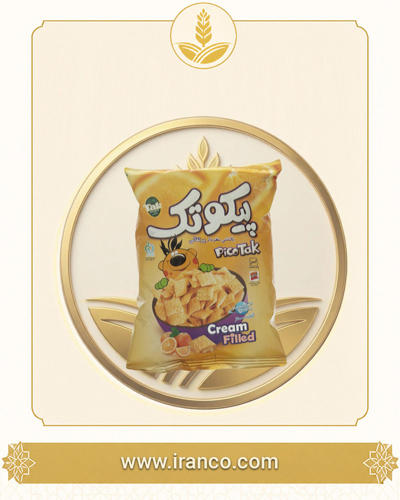 غلات صبحانه بالشتی مغزدار پرتقالی پیکوتک