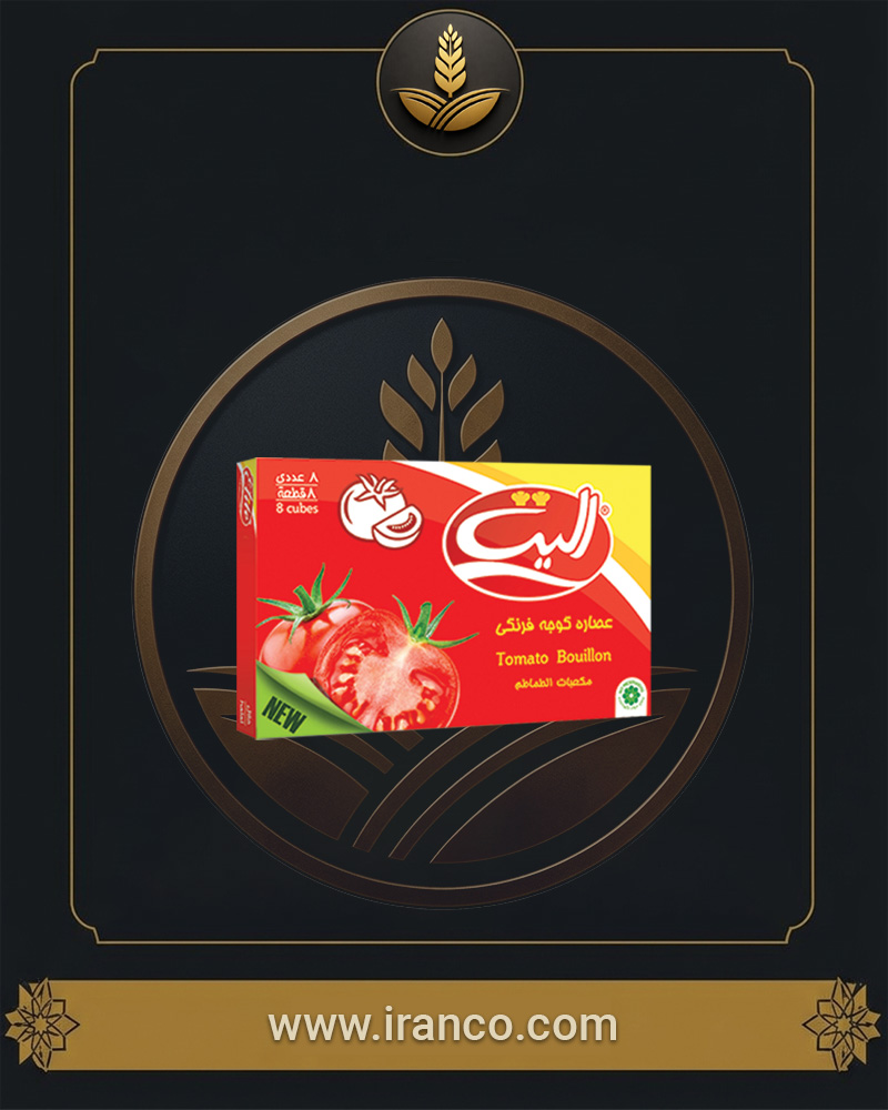 چاشنی پایه پخت و عصاره غلیظ گوجه‌فرنگی الیت