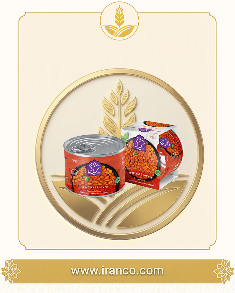 خوراک لوبیا چیتی گیلانی ۴۶۰ گرم بسته ۴ عددی