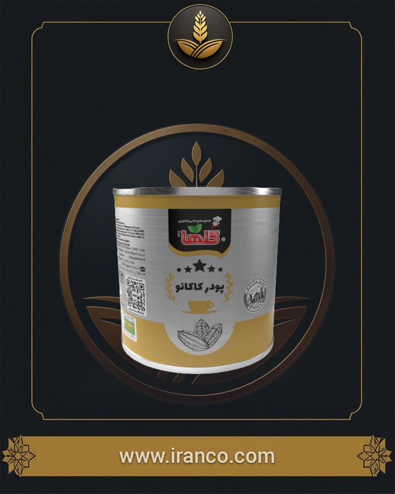 پودر کاکائو قوطی گلها