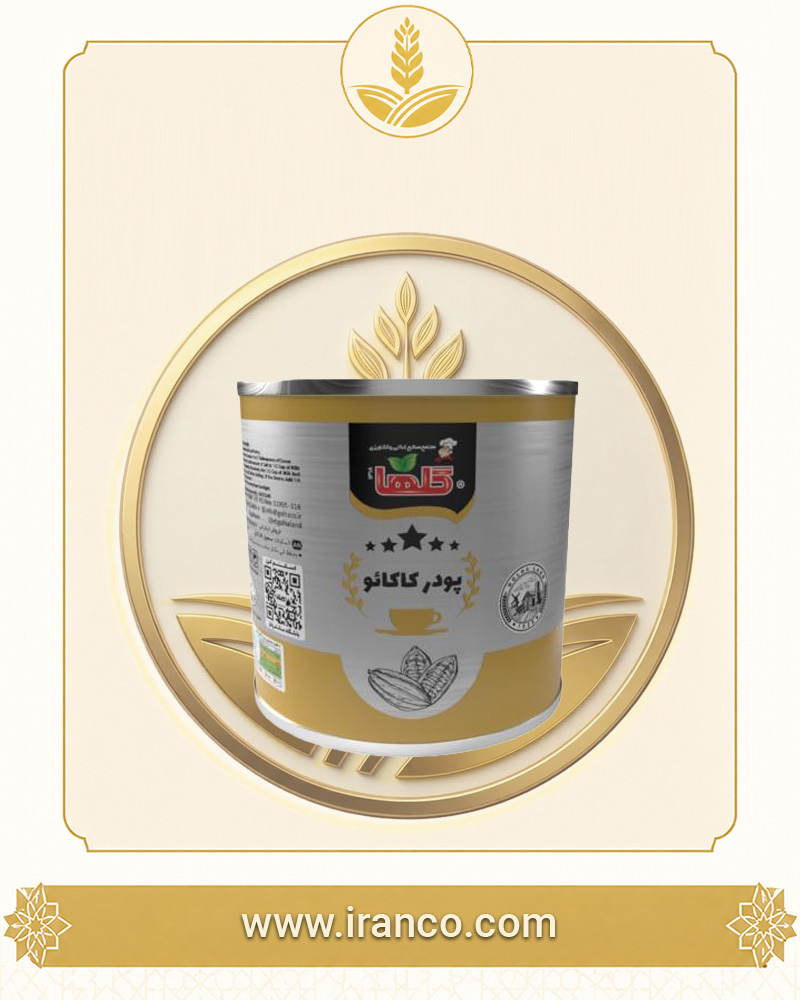 پودر کاکائو قوطی گلها