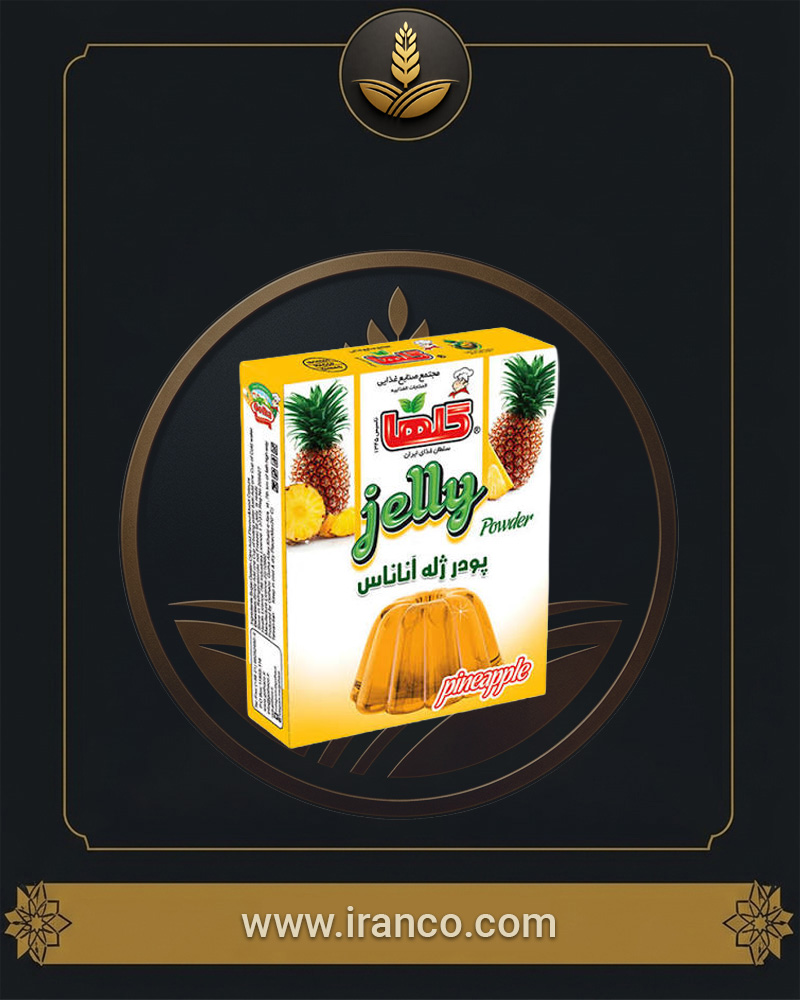 پودر ژله آناناس ۱۰۰ گرم جعبه گلها