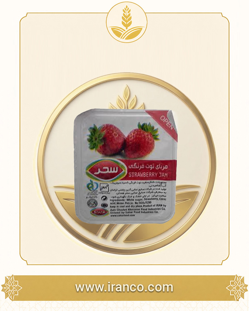 مربای گل‌محمدی تک‌نفره سحر