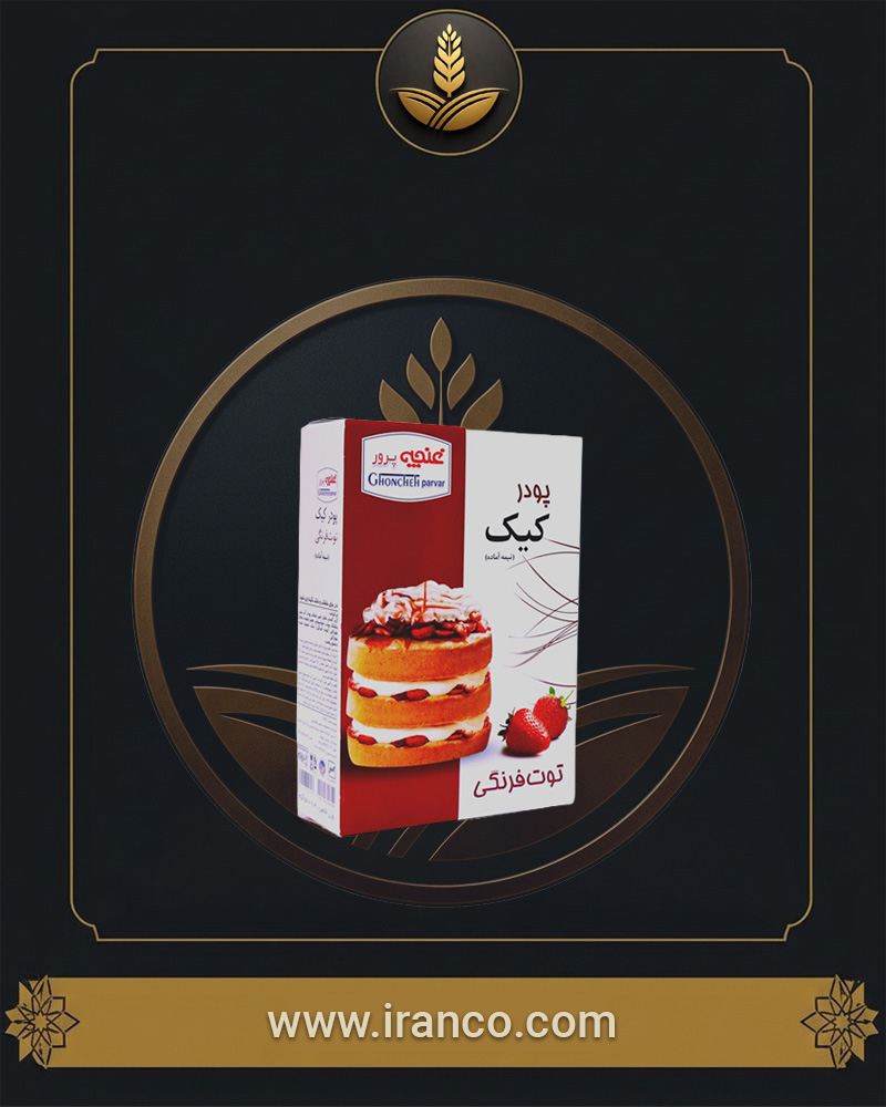 Ghoncheh Strawberry Flavored Semi-Prepared Cake Mix Powder 500g