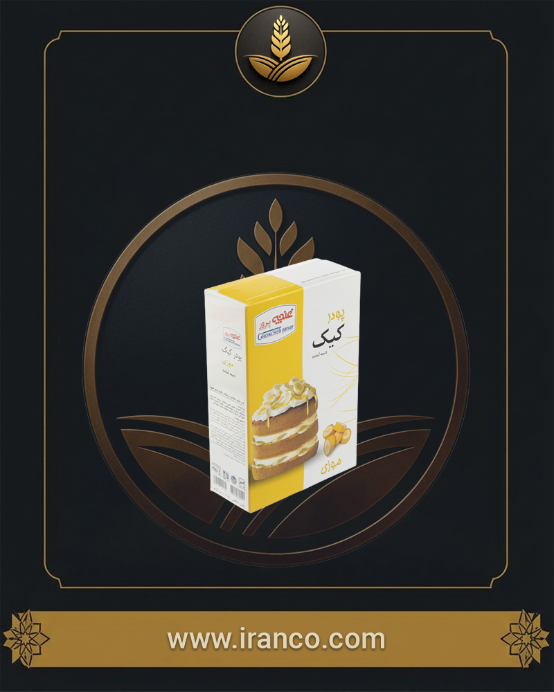 Ghoncheh Banana Flavored Cake Mix Powder 500g