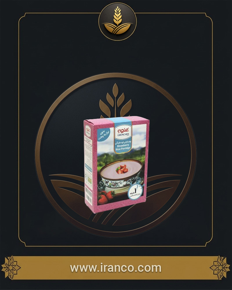 Ghoncheh Strawberry Flavored Fereni Rice Pudding Powder 200g