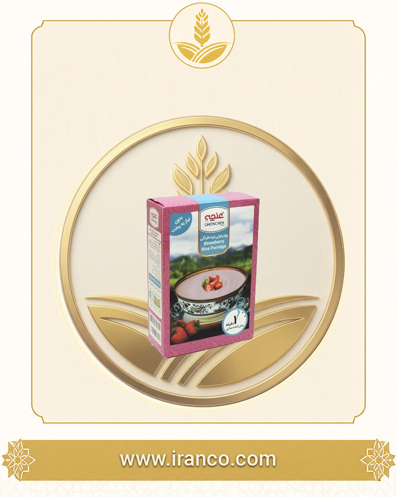 Ghoncheh Strawberry Flavored Fereni Rice Pudding Powder 200g