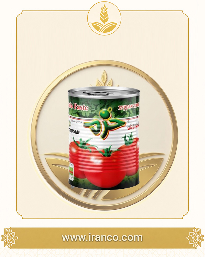 Томатная паста Khorram в жестяной банке 400г